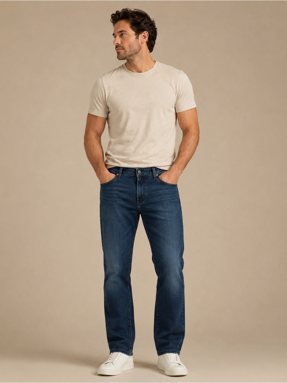 AG Adriano Goldschmied The‎ Graduate Straight Leg Jeans Dark Wash 36x30